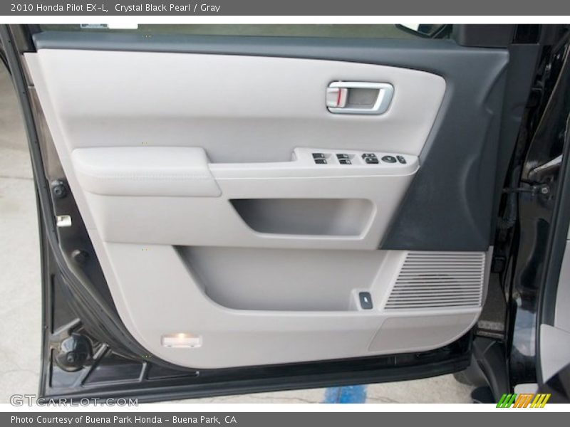 Crystal Black Pearl / Gray 2010 Honda Pilot EX-L