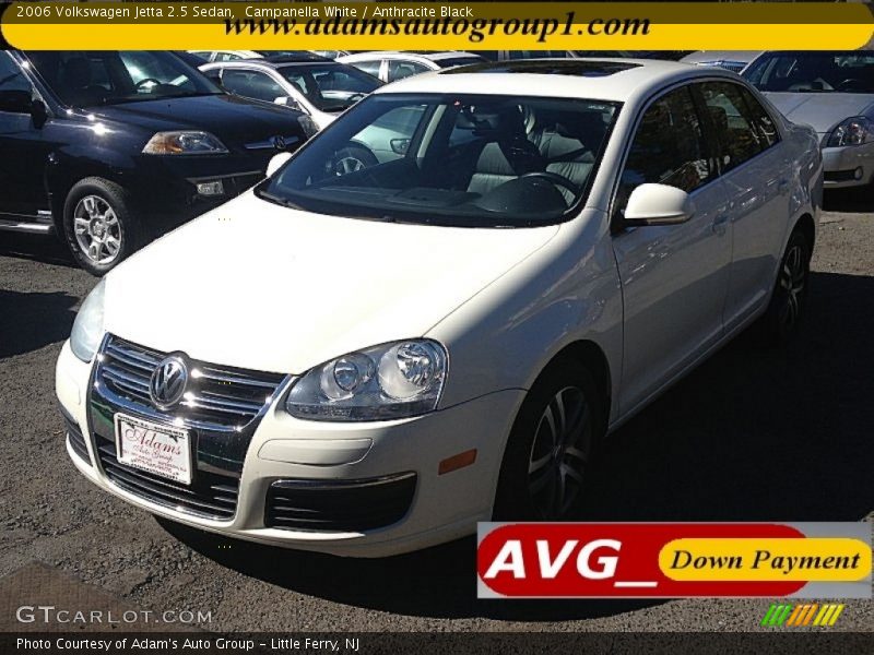 Campanella White / Anthracite Black 2006 Volkswagen Jetta 2.5 Sedan
