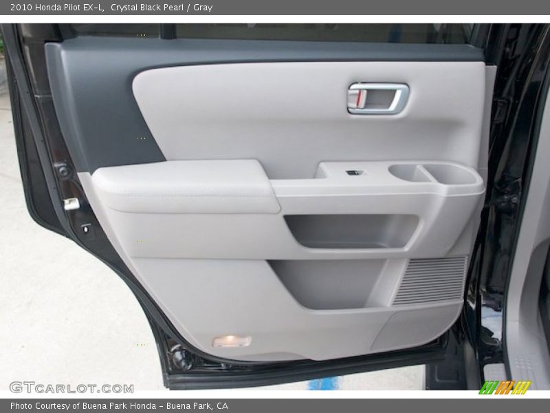 Crystal Black Pearl / Gray 2010 Honda Pilot EX-L