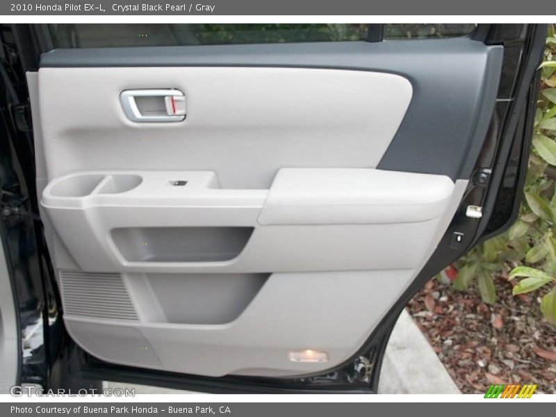 Crystal Black Pearl / Gray 2010 Honda Pilot EX-L