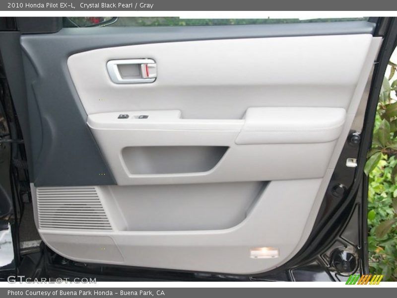 Crystal Black Pearl / Gray 2010 Honda Pilot EX-L
