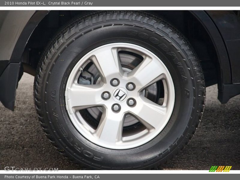 Crystal Black Pearl / Gray 2010 Honda Pilot EX-L
