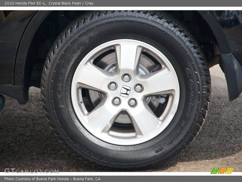 Crystal Black Pearl / Gray 2010 Honda Pilot EX-L