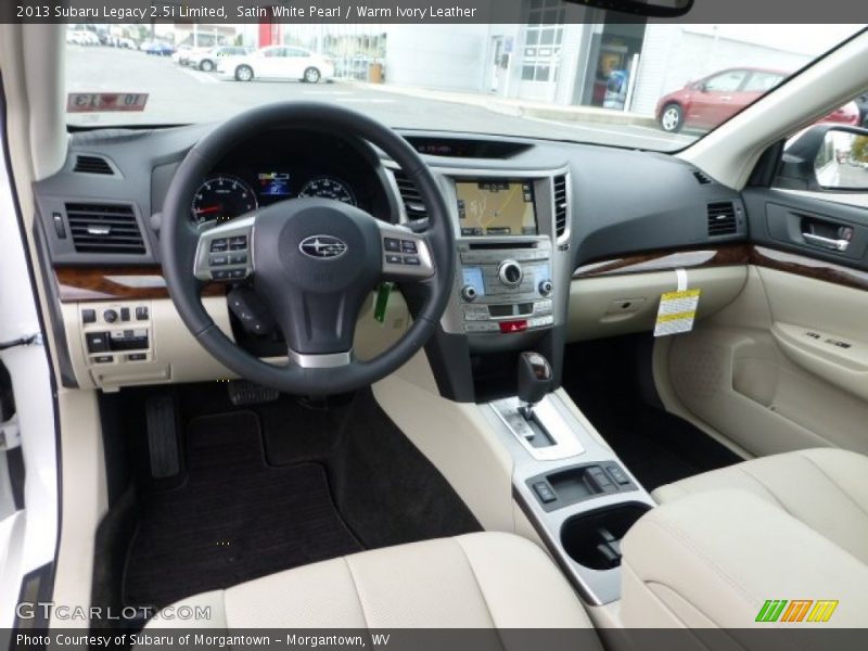 Warm Ivory Leather Interior - 2013 Legacy 2.5i Limited 