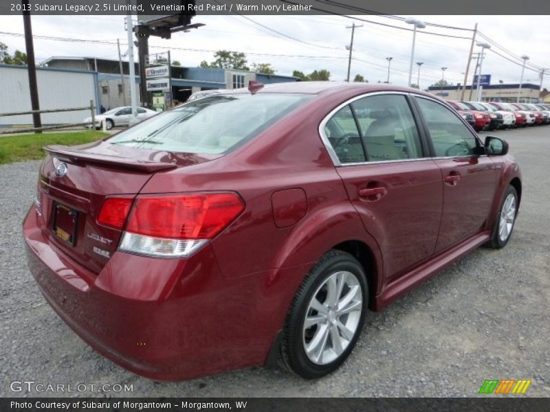 Venetian Red Pearl / Warm Ivory Leather 2013 Subaru Legacy 2.5i Limited