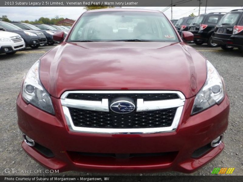 Venetian Red Pearl / Warm Ivory Leather 2013 Subaru Legacy 2.5i Limited