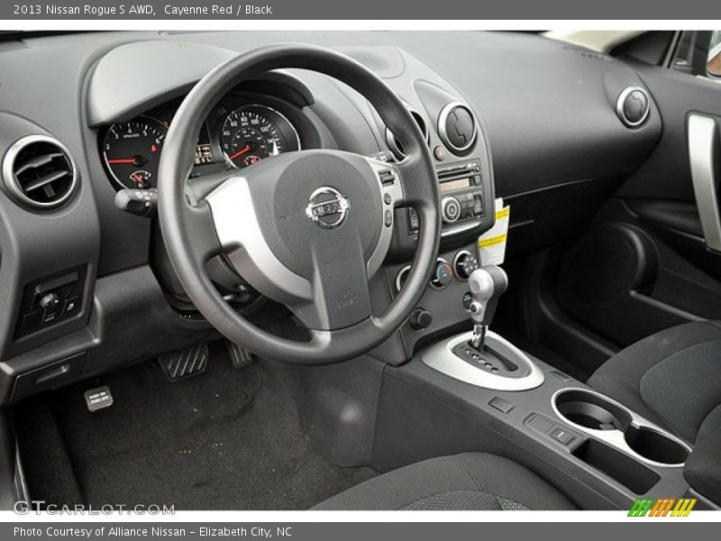 Black Interior - 2013 Rogue S AWD 
