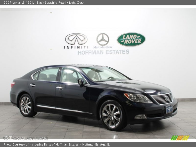 Black Sapphire Pearl / Light Gray 2007 Lexus LS 460 L