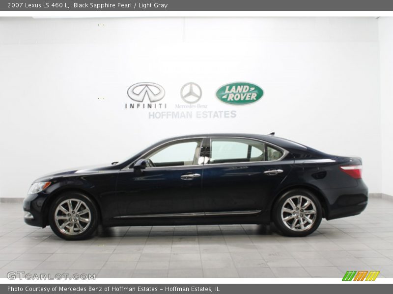 Black Sapphire Pearl / Light Gray 2007 Lexus LS 460 L
