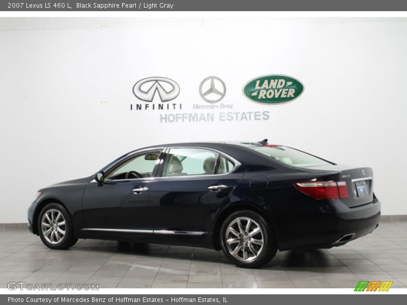 Black Sapphire Pearl / Light Gray 2007 Lexus LS 460 L