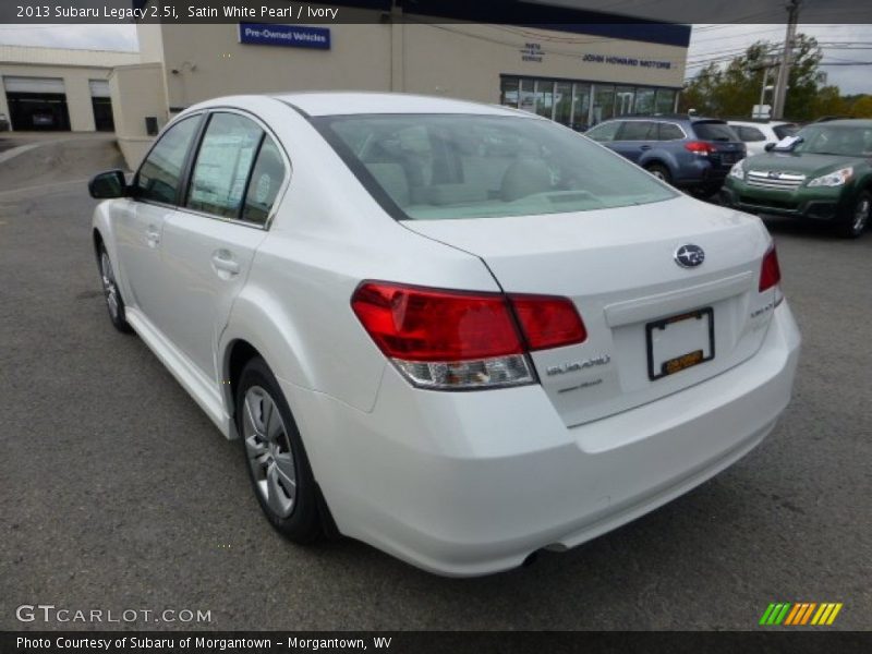 Satin White Pearl / Ivory 2013 Subaru Legacy 2.5i