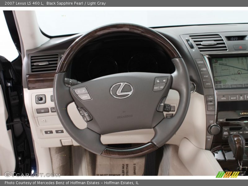 Black Sapphire Pearl / Light Gray 2007 Lexus LS 460 L
