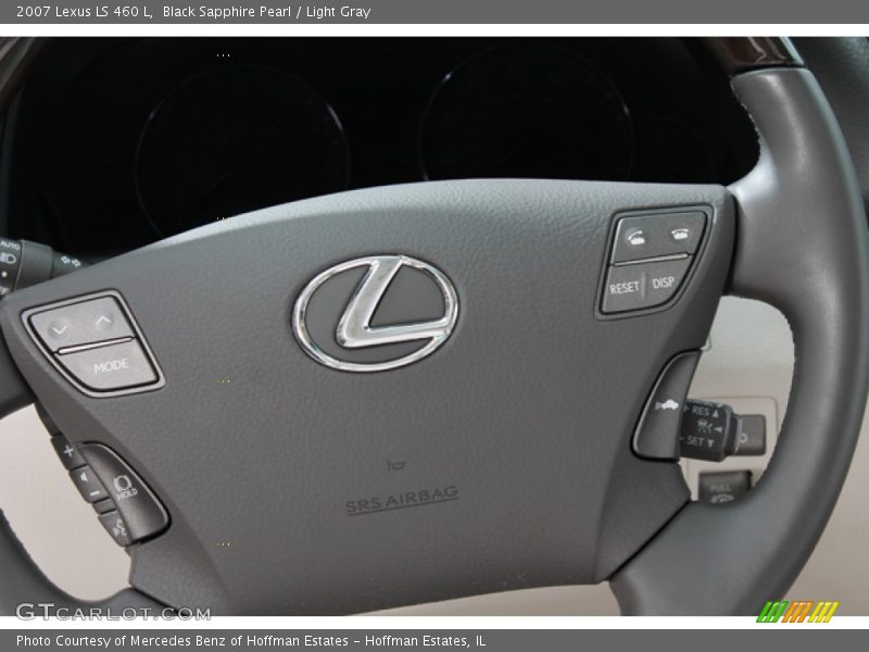 Black Sapphire Pearl / Light Gray 2007 Lexus LS 460 L