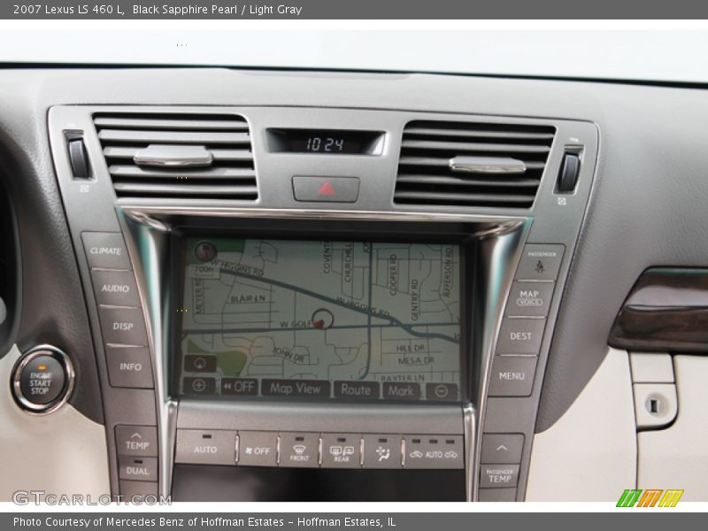 Black Sapphire Pearl / Light Gray 2007 Lexus LS 460 L