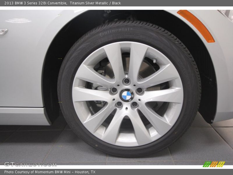Titanium Silver Metallic / Black 2013 BMW 3 Series 328i Convertible
