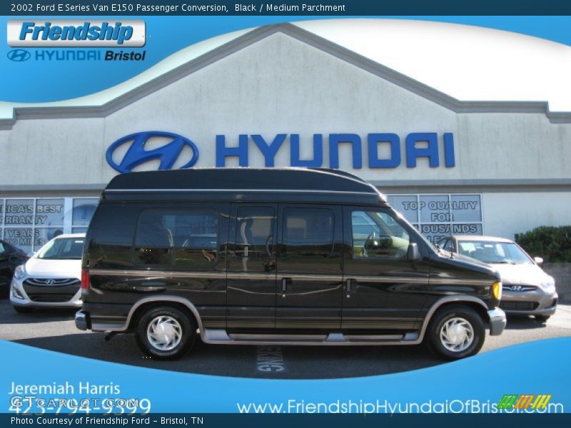 Black / Medium Parchment 2002 Ford E Series Van E150 Passenger Conversion