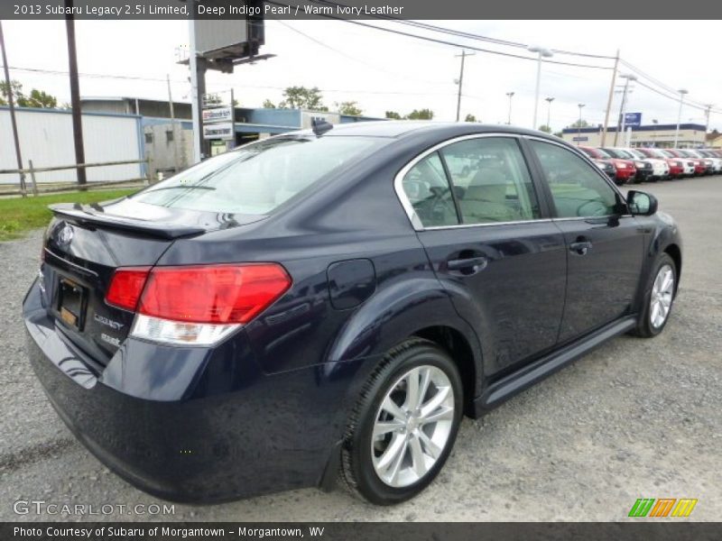 Deep Indigo Pearl / Warm Ivory Leather 2013 Subaru Legacy 2.5i Limited