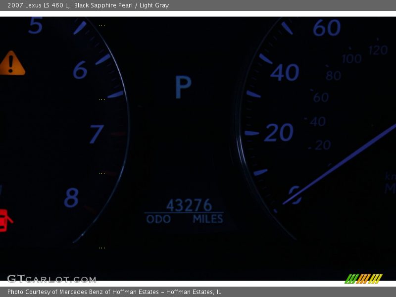Black Sapphire Pearl / Light Gray 2007 Lexus LS 460 L