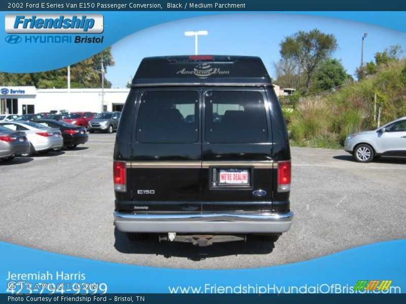Black / Medium Parchment 2002 Ford E Series Van E150 Passenger Conversion