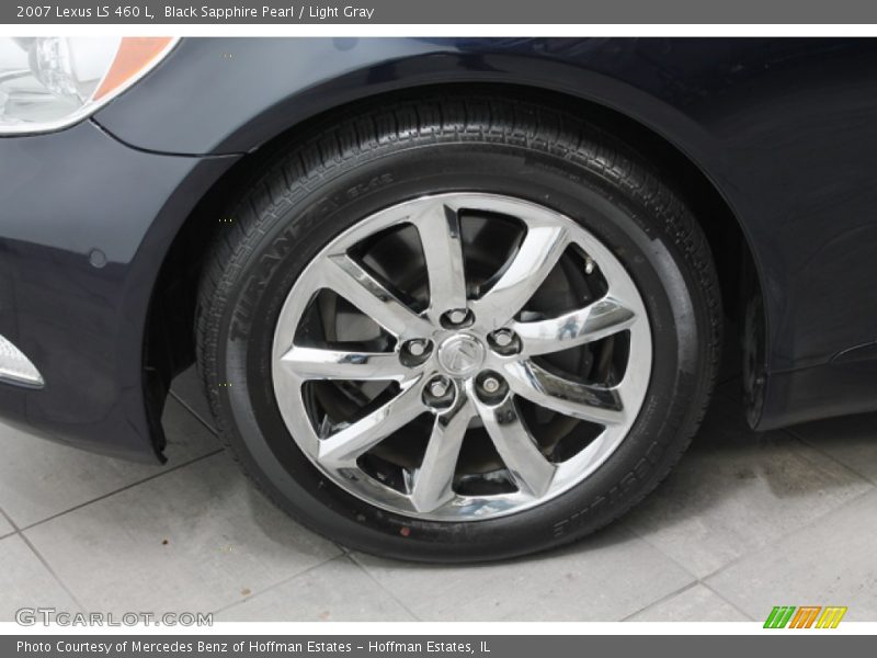 Black Sapphire Pearl / Light Gray 2007 Lexus LS 460 L