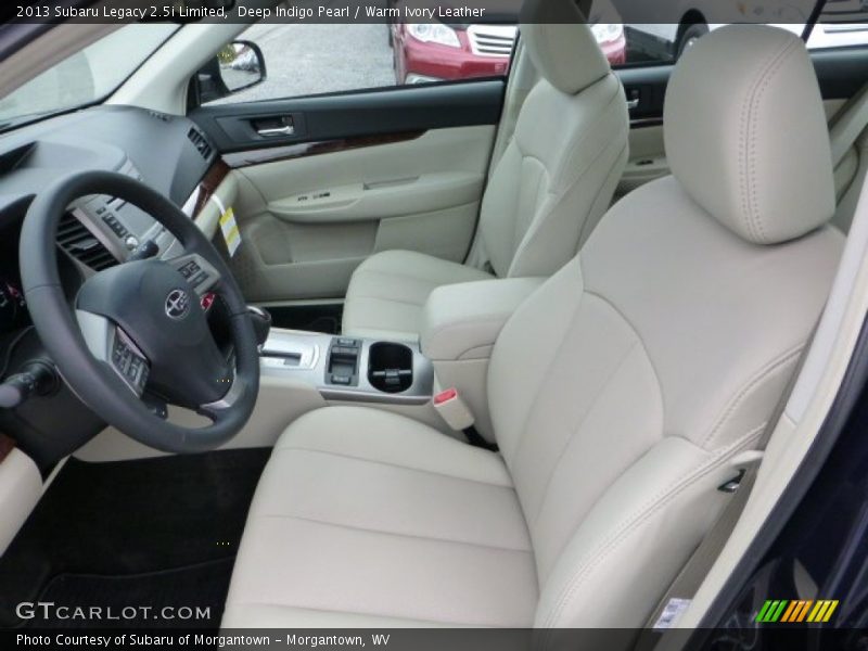 Deep Indigo Pearl / Warm Ivory Leather 2013 Subaru Legacy 2.5i Limited