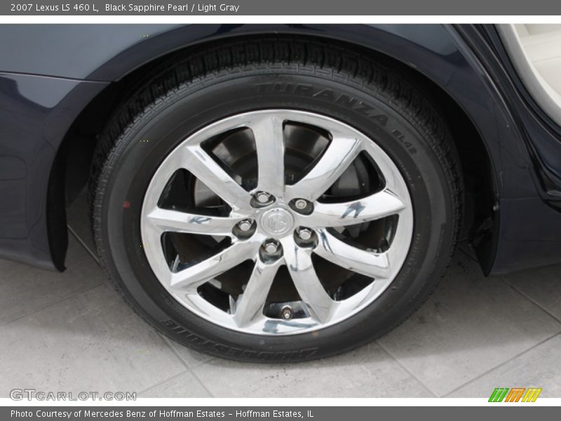 Black Sapphire Pearl / Light Gray 2007 Lexus LS 460 L