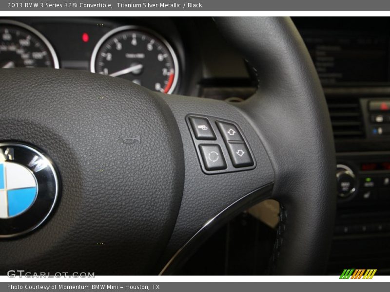 Titanium Silver Metallic / Black 2013 BMW 3 Series 328i Convertible