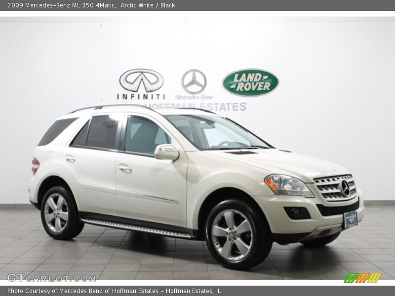 Arctic White / Black 2009 Mercedes-Benz ML 350 4Matic