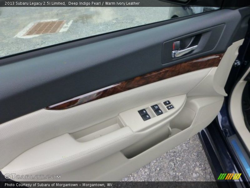 Deep Indigo Pearl / Warm Ivory Leather 2013 Subaru Legacy 2.5i Limited