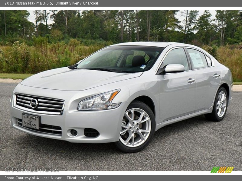 Brilliant Silver / Charcoal 2013 Nissan Maxima 3.5 S