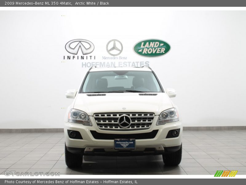 Arctic White / Black 2009 Mercedes-Benz ML 350 4Matic