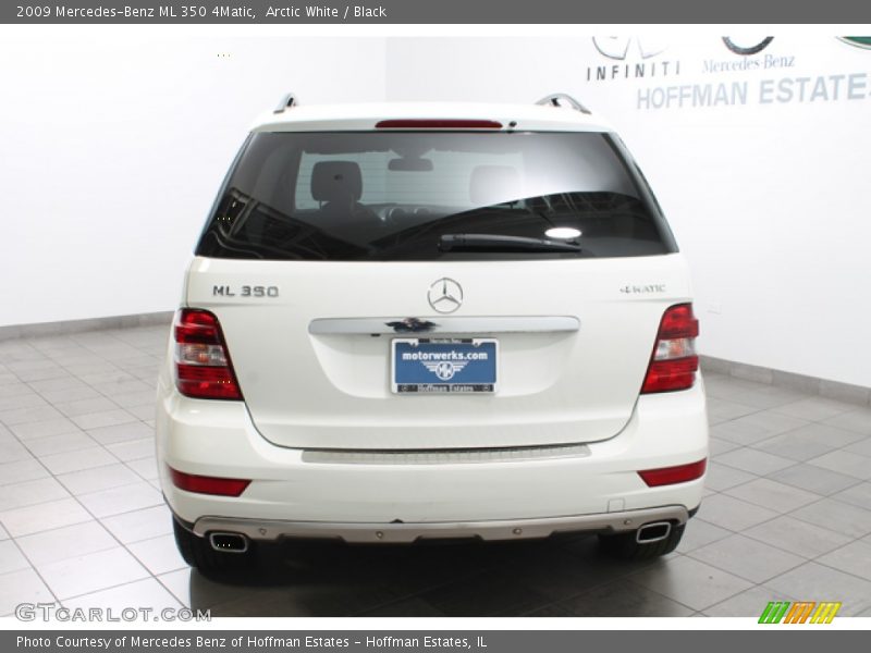 Arctic White / Black 2009 Mercedes-Benz ML 350 4Matic