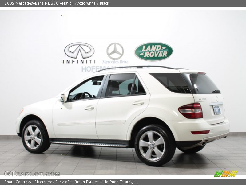 Arctic White / Black 2009 Mercedes-Benz ML 350 4Matic