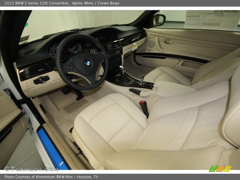 Alpine White / Cream Beige 2013 BMW 3 Series 328i Convertible