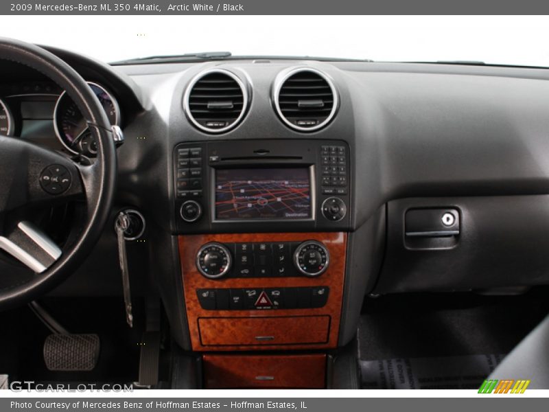 Arctic White / Black 2009 Mercedes-Benz ML 350 4Matic