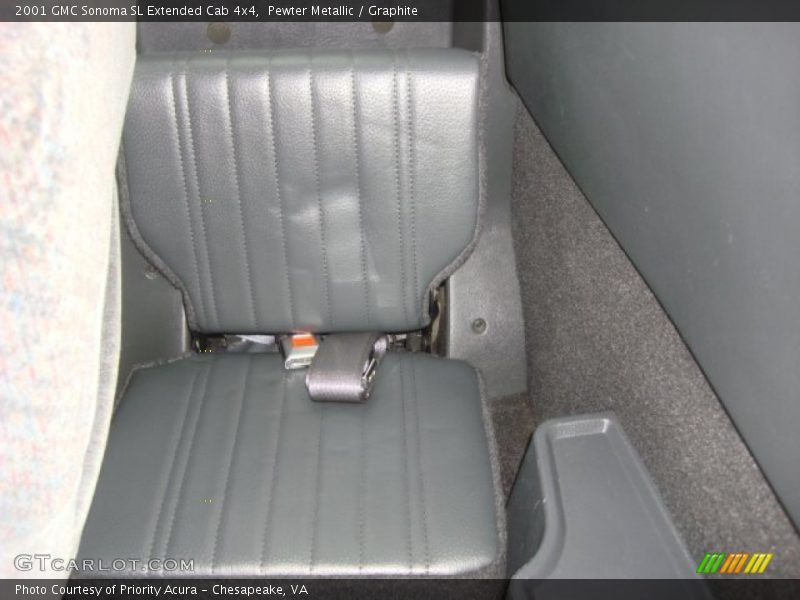 Pewter Metallic / Graphite 2001 GMC Sonoma SL Extended Cab 4x4