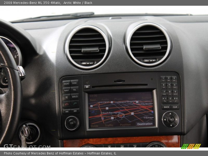 Arctic White / Black 2009 Mercedes-Benz ML 350 4Matic