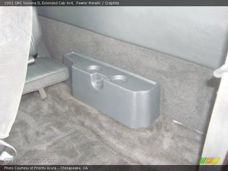 Pewter Metallic / Graphite 2001 GMC Sonoma SL Extended Cab 4x4