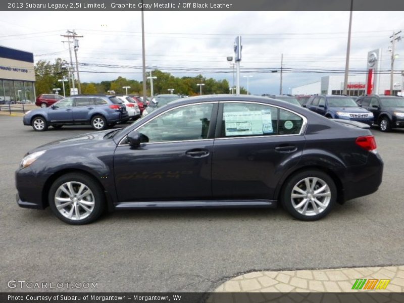 Graphite Gray Metallic / Off Black Leather 2013 Subaru Legacy 2.5i Limited