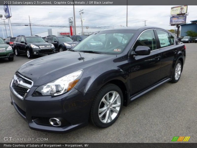 Graphite Gray Metallic / Off Black Leather 2013 Subaru Legacy 2.5i Limited