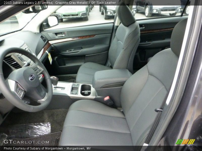 Graphite Gray Metallic / Off Black Leather 2013 Subaru Legacy 2.5i Limited