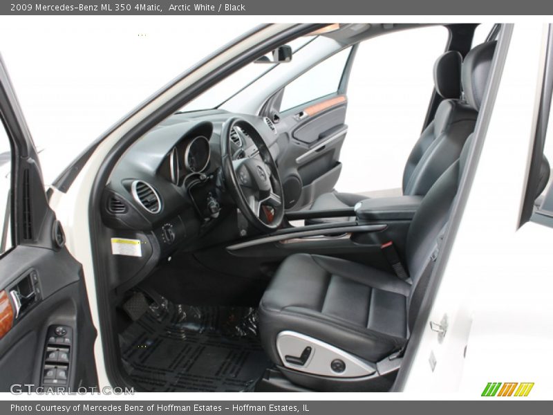 Arctic White / Black 2009 Mercedes-Benz ML 350 4Matic