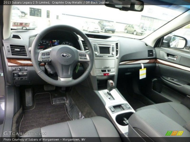 Graphite Gray Metallic / Off Black Leather 2013 Subaru Legacy 2.5i Limited