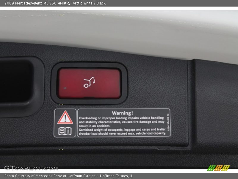 Arctic White / Black 2009 Mercedes-Benz ML 350 4Matic