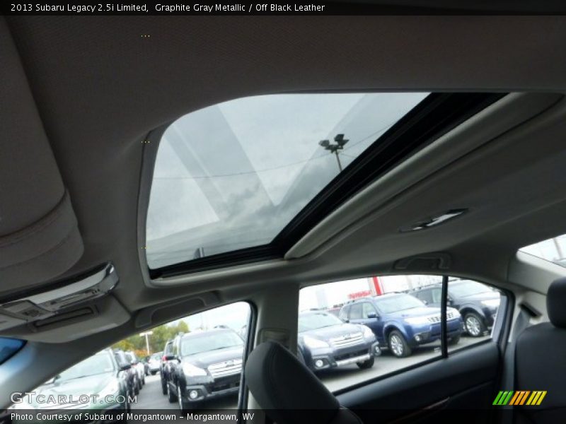 Graphite Gray Metallic / Off Black Leather 2013 Subaru Legacy 2.5i Limited
