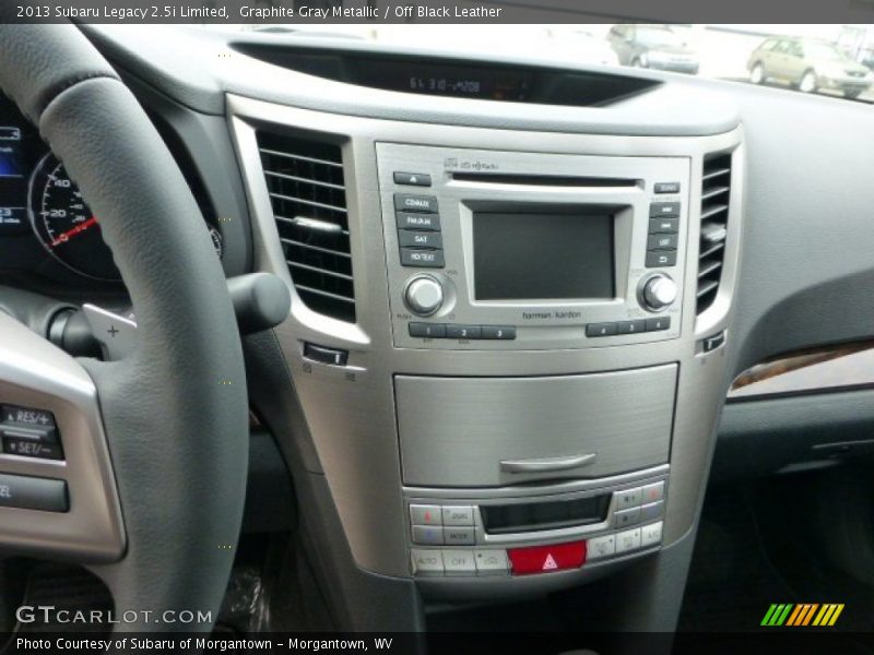 Graphite Gray Metallic / Off Black Leather 2013 Subaru Legacy 2.5i Limited