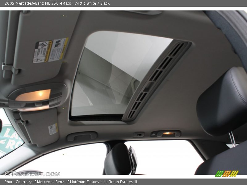 Arctic White / Black 2009 Mercedes-Benz ML 350 4Matic