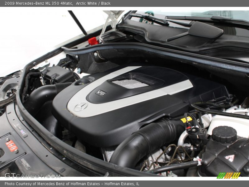Arctic White / Black 2009 Mercedes-Benz ML 350 4Matic