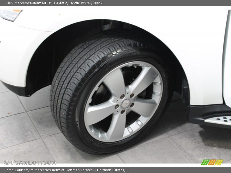 Arctic White / Black 2009 Mercedes-Benz ML 350 4Matic
