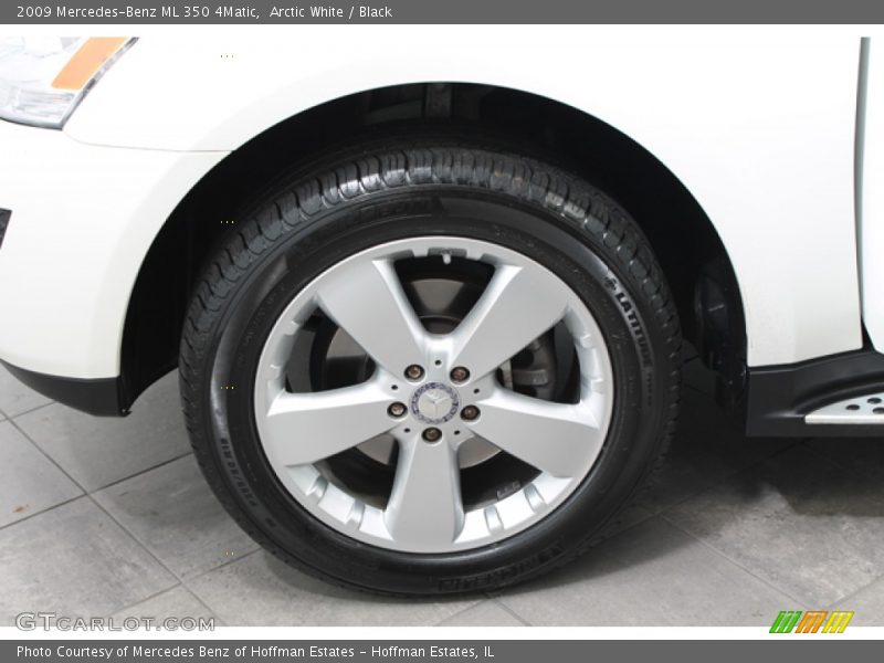 Arctic White / Black 2009 Mercedes-Benz ML 350 4Matic
